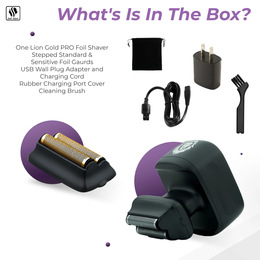 One Lion Gold PRO Foil shaver | Two foil options: Standard and Sensitive included - Image 3