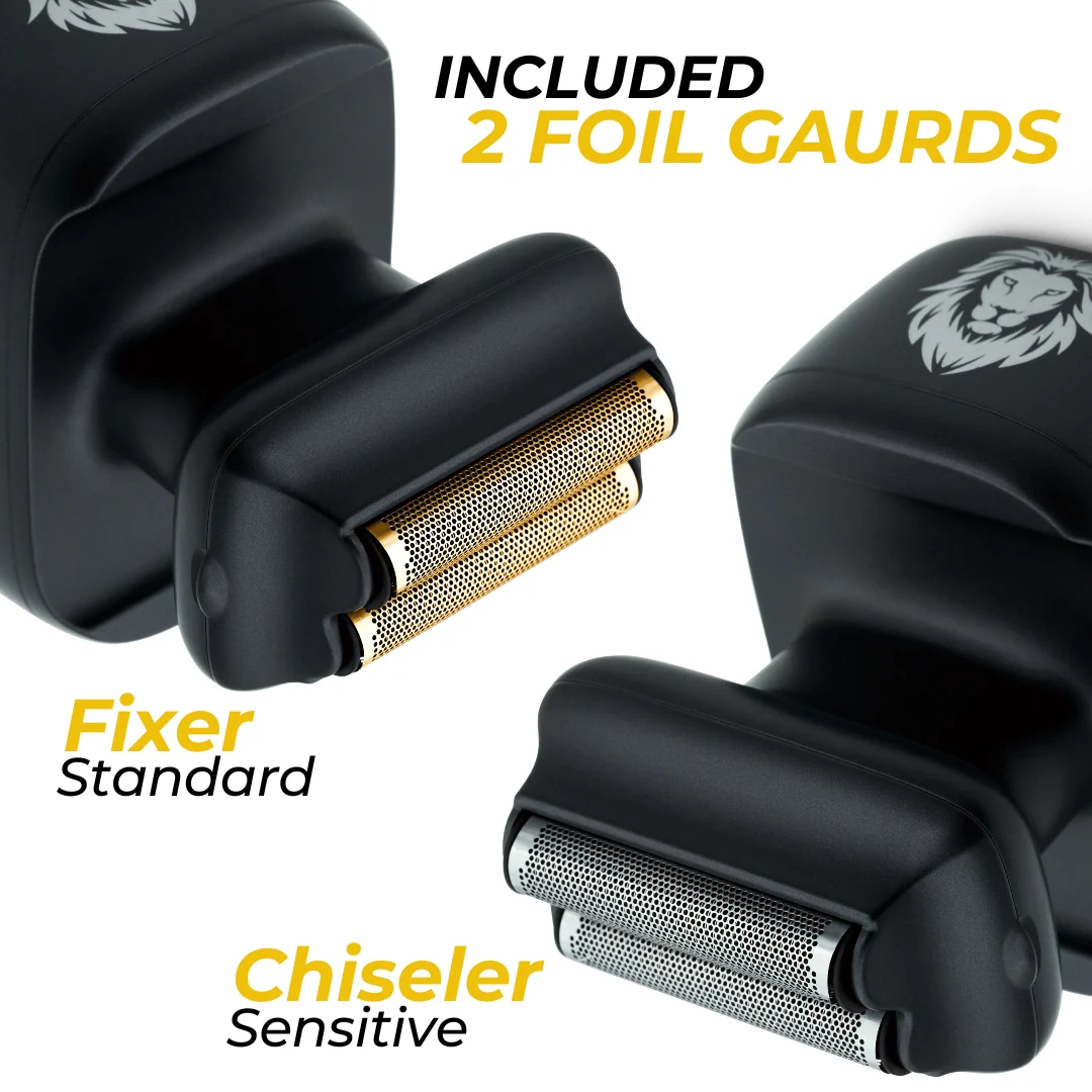 One Lion Silver PRO Foil shaver | Two foil options: Standard and Sensitive included - Image 5